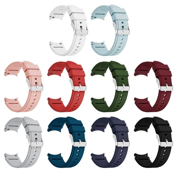 Ремешок для Samsung-Galaxy Watch4 Напульсники Силиконовый браслет Быстросъемный ремешок для наручных часов Smartwatch Мягкий прочный