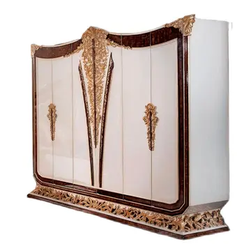 Роскошный шкаф из массива дерева с резьбой в европейском стиле, шкаф для французского двора, шкаф для хранения мебели в спальне на заказ