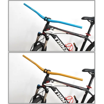 Руль из алюминиевого сплава, Горизонтальный стояк для MTB велосипеда, 720 мм, ручки-ласточки для скоростного спуска, запчасти для шоссейных велосипедов