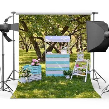  Садовый фон для фотосъемки, Растения в горшках, Фон для фотостудии с компьютерной печатью S-3065