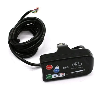 Светодиодный дисплей 24 В 36 В 48 В Электрический велосипед KT LED LED 880 Дисплей панели управления электровелосипедом Запчасти для электровелосипеда для контроллера