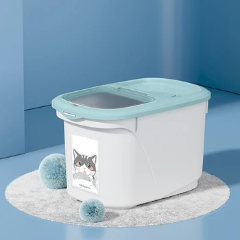 Синяя герметичная влагостойкая кормушка для собак, защита от насекомых, Сухое влажное разделение, аксессуары для собак, простые прочные аксессуары для домашних животных.