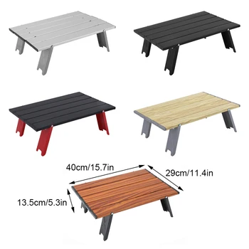 Складной стол из алюминиевого сплава, Походный Портативный стол для барбекю, Походный стол для пикника, Переносной деревянный стол