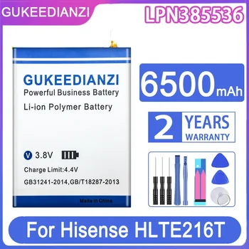 Сменный аккумулятор GUKEEDIANZI LPN385536 6500 мАч для аккумуляторов мобильных телефонов Hisense HLTE216T