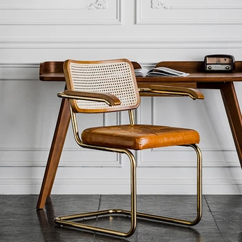 Современные кухонные обеденные стулья из ротанга, офисные обеденные стулья на открытом воздухе, мебель для кухни Nordic Sillas Comedor B1