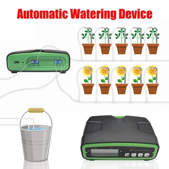 Таймер подачи воды для садовых растений, автоматический электронный таймер полива, система управления таймером орошения домашнего сада, двойной насос