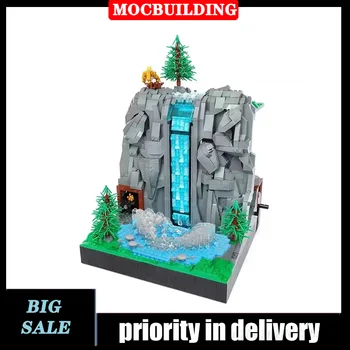 Технология MOC Построение сцены Модель Водопада Сборка строительных блоков Рабочая Пещера Коллекционная игрушка