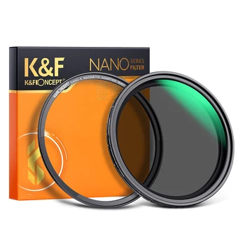 Фильтры для линз серии K &F Concept Nano-X с магнитной регулировкой ND2-ND32 28 многослойных покрытий Нейтральной плотности 49/52/58/67/72/77/82 мм
