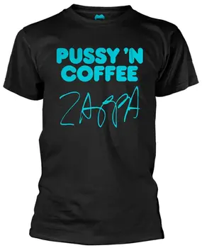 Черная футболка Frank Zappa Pussy N Coffee - ОФИЦИАЛЬНЫЙ