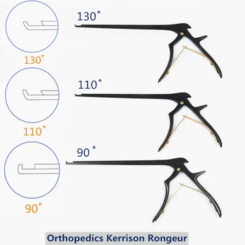 Черный ортопедический инструмент для домашних животных Kerrison Rongeur 90/110 градусов 230 мм