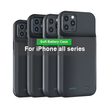 Чехол Для Зарядки Аккумулятора Телефона 6800 мАч Для iPhone 15 14 13 12 11 Plus Pro Max Портативный Чехол Для Зарядного Устройства Для iPhone 8 7 6 Plus SE 2020