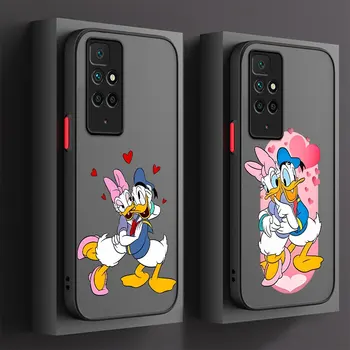 Чехол для телефона Redmi 9A 9C 9 10C 12C K40 Pro A1 9T A2 10 12 5G Disney Loves Donald Duck Чехол Роскошный Силиконовый