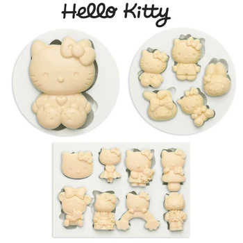 Шоколадная форма Hello Kitty, Симпатичная Новая форма для желейных блоков, эпоксидный лоток для льда, инструмент для украшения торта, помадка, инструмент для конфет, кухонные принадлежности для выпечки