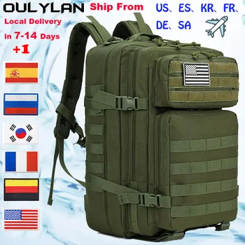 Штурмовые сумки Oulylan Molle для тактических военных рюкзаков Большой вместимости 45 л, Походный рюкзак ArmyOutdoor на 3 дня, Походный рюкзак для кемпинга